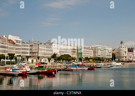 Porto Port Hafen De La Coruna Spanien Stockfoto