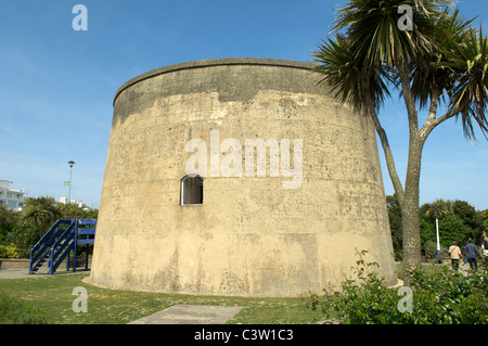 Martello Tower in Eastbourne, Großbritannien Stockfoto