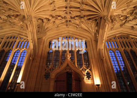 Im Inneren des Divinity School in der Bodleian Library, Oxford University, England Stockfoto