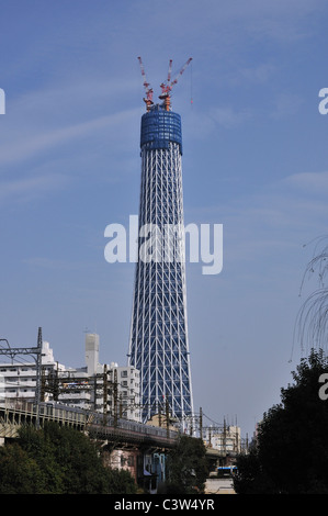 Tokyo Sky Tree im Bau Stockfoto