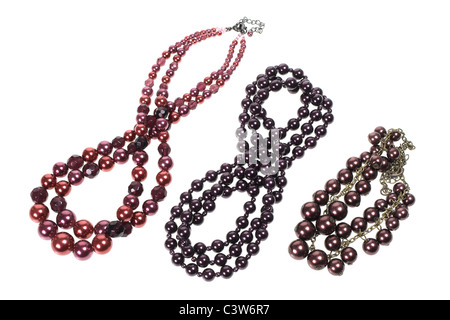 Farbe Perlenschnüre Stockfoto