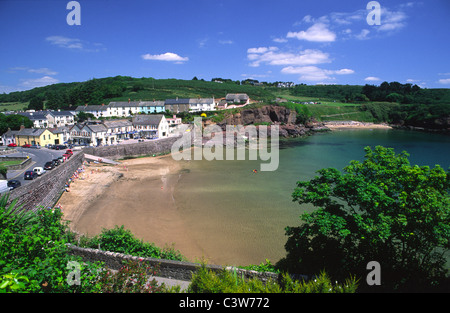 Der Strand in Dunmore East, Grafschaft Waterford, Irland. Stockfoto