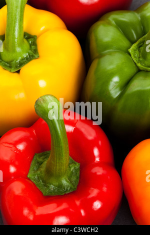 Paprika in der Nähe für Hintergrund Stockfoto