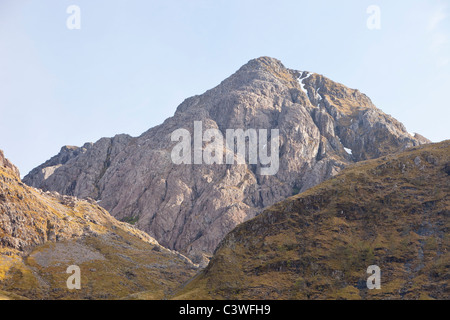 Bidean Nam Bian ein Munro und der höchste Gipfel in Argyll in Glen Coe, Schottland, Großbritannien. Stockfoto