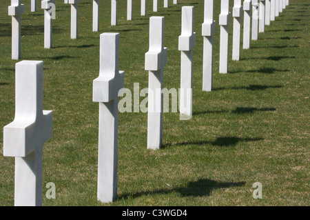 Rhone amerikanischen Soldatenfriedhof und Gedenkstätte Draguignan Südfrankreich "Zweiter Weltkrieg" Landung in der Provence Stockfoto