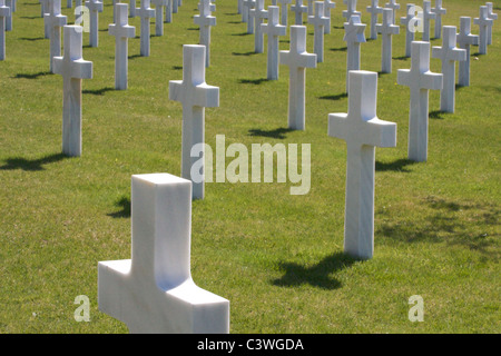 Rhone amerikanischen Soldatenfriedhof und Gedenkstätte Draguignan Südfrankreich "Zweiter Weltkrieg" Landung in der Provence Stockfoto