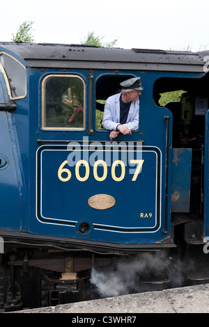 Dampf-Lokomotive, 60007, Sir Nigel Gresley Stockfoto