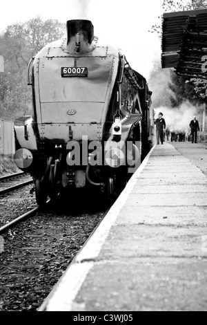 Dampf-Lokomotive, 60007, Sir Nigel Gresley Stockfoto