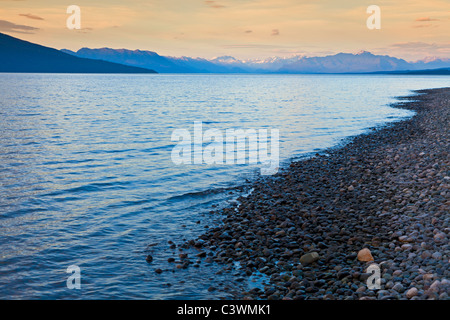 Lake Manapuri in Neuseeland Stockfoto