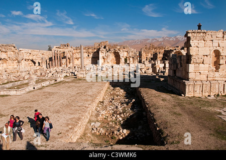 Baalbek antike römische Stadt Beirut Libanon. Stockfoto