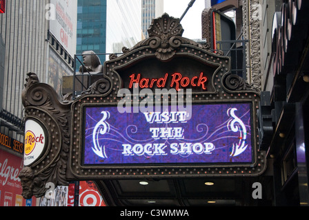 Hard Rock Cafe, Manhattan, New York City, Vereinigte Staaten von Amerika Stockfoto