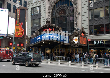 Hard Rock Cafe, Manhattan, New York City, Vereinigte Staaten von Amerika Stockfoto