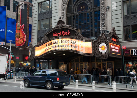 Hard Rock Cafe, Manhattan, New York City, Vereinigte Staaten von Amerika Stockfoto