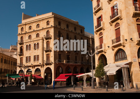 Stadtszene Ort d Etoile, Beirut-Libanon Stockfoto