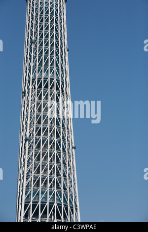 "Tokyo Sky Tree" erscheint im Bereich Narihirabashi/Oshiage des Sumida Ward, Tokio, Japan. Prahlerei eine Höhe von 634m. Stockfoto