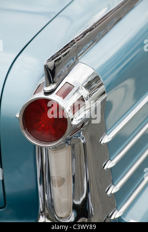 altes Auto Rückansicht Nahaufnahme Schuss Stockfoto