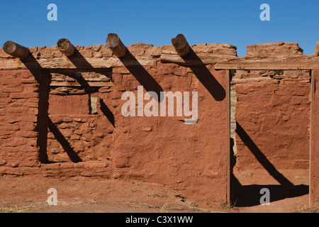 Südwesten Lehmarchitektur, Abo Ruinen, Salinas Pueblo Mission National Monument, New Mexico Stockfoto