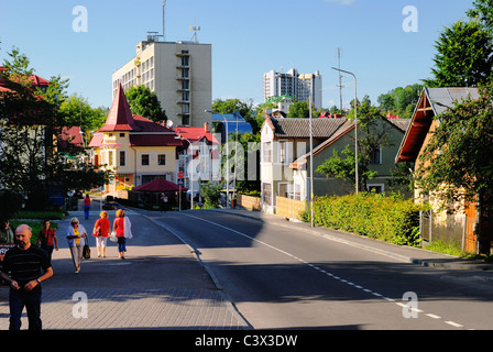 Street View von Truskawez, Ukraine Stockfoto