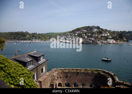 Das malerische Fort Bayard Cove, Dartmouth des ursprünglichen Wharf Gegend zeigt die untere Überfahrt. Stockfoto