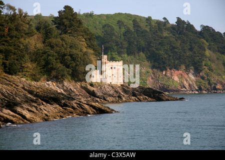 Kingswear Fort auf der gegenüberliegenden Seite des Dart-Mündung von Dartmouth in der Nähe der Mündung des Flusses Stockfoto