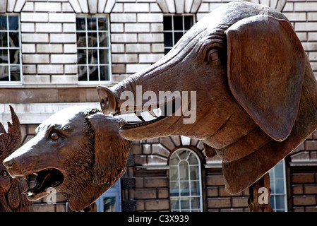 Skulpturen von Ai Wei Wei im Somerset House, London Stockfoto