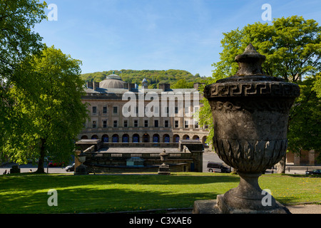 Herzog von Devonshire georgischen Crescent in Buxton Spa Derbyshire England UK GB EU Europa Stockfoto