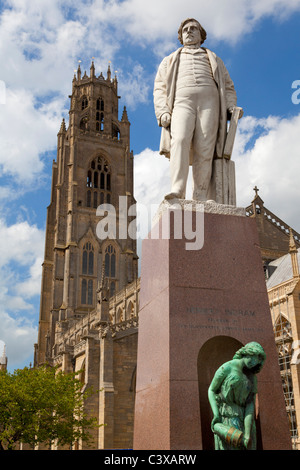 Die Boston Stump oder St Botolph Kirche Wormgate Boston Lincolnshire England GB UK EU Europa Stockfoto