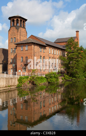 Derby Silk Mill die alte Seidenmühle, jetzt Derby-Industriemuseum Derby City Centre Derbyshire England GB UK Europe Stockfoto