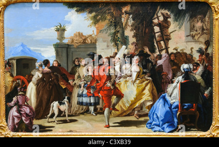 Ein Tanz in dem Land, ca. 1755, von Giovanni Domenico Tiepolo, Stockfoto