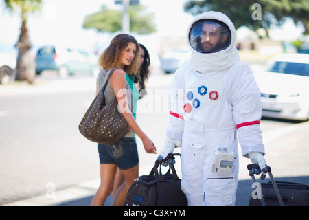 Astronaut nach der Arbeit Stockfoto