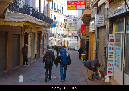 Rue als Siaghin Straße Medina Altstadt Tanger Marokko Afrika Stockfoto