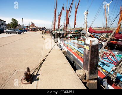 Kai bei Maldon an der Küste von Essex Stockfoto