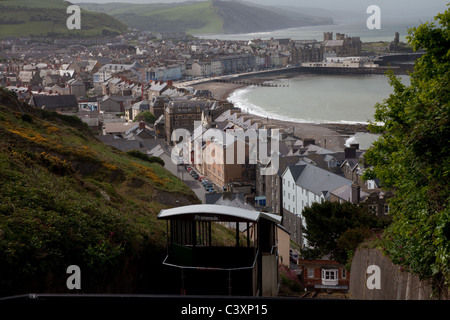Küste von Aberystwyth, Wales Stockfoto