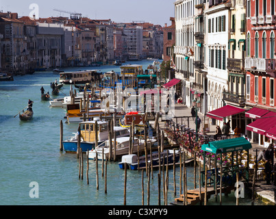 Blick von der Rialto-Brücke Stockfoto