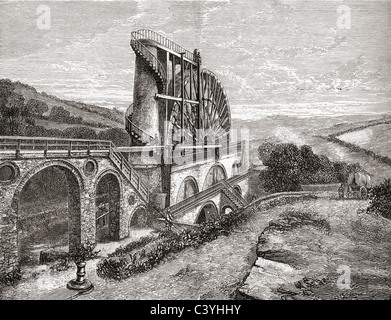 Laxey Wheel, aka Lady Isabella, Laxey, Isle Of man. Stockfoto