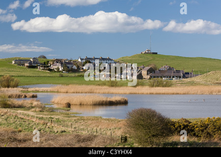 Newton Pool Nature Reserve, bei niedrigen Newton am Meer auf der Northumberland Küste Stockfoto