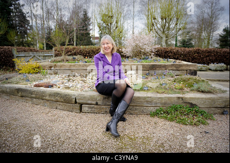 Christine McGregor Gesellschaft Direktor der Alpine Garden Society Worcestershire, gegründet 1929. Stockfoto