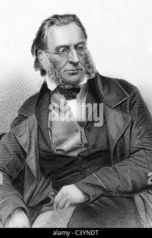 Charles John Napier (1786-1860) auf der Seite farbig Gravur von 1800 s. Schottische Marineoffizier. Stockfoto