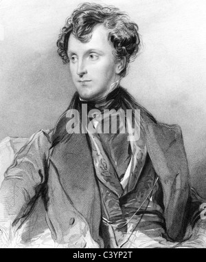 Sir James Emerson Tennent, 1. Baronet (1804-1869) auf Gravur von 1800 s. Irischer Politiker und Reisenden. Stockfoto