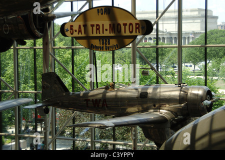Ford 5-AT Trimotor (1928). Innen am nationalen Luft & Raumfahrtmuseum. Washington D.C. United States. Stockfoto