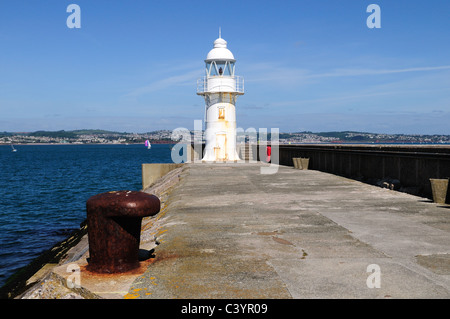 Brixham Leuchtturm Hafen von Brixham Devon England UK GB Stockfoto