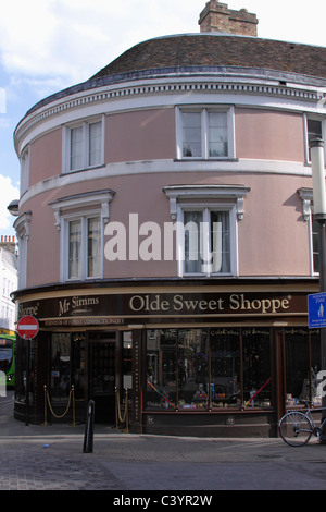 Herr Simms Olde Sweet Shoppe St John's Street Cambridge Stockfoto