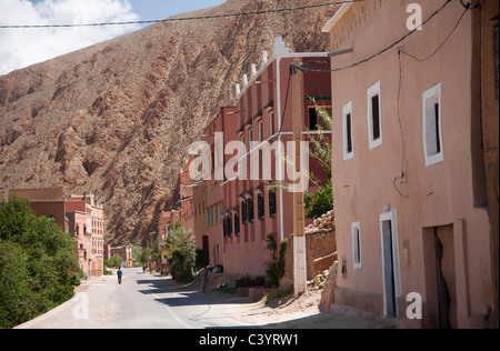 Entlang der Straße, durch die Dades-Schlucht Stockfoto