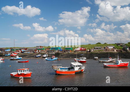 Fischerboote am Südbahnhof, Tees-Mündung, Teesmouth in Redcar, Nordostengland, Großbritannien Stockfoto