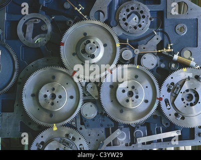 Abstracts, Zahnrad, Zahnräder, Zahnrad, Zahnräder, Zusammenarbeit, Genossenschaft, Wirtschaft, Motor, Engineering, Getriebe, Zahnräder, Industrie, Indu Stockfoto