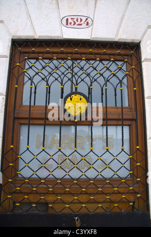 Harrys Bar außen San Marco Bezirk Venedig Italien Europa Stockfoto