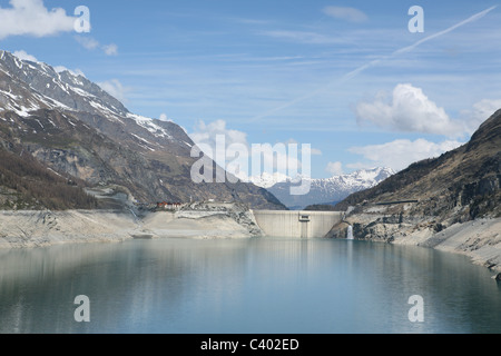 Lac du Chevril in der Nähe von Tignes Savoie Frankreich Stockfoto