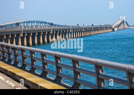 Chesapeake Bay Brücke und Tunnel, Virginia Stockfoto