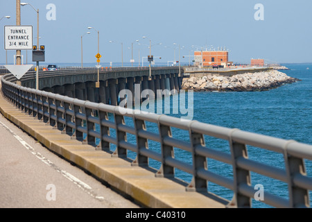 Chesapeake Bay Brücke und Tunnel, Virginia Stockfoto