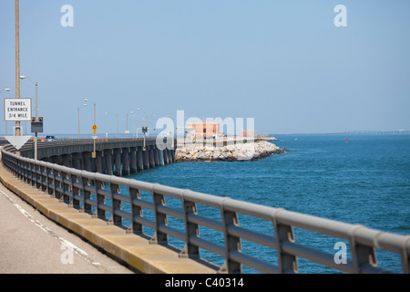 Chesapeake Bay Brücke und Tunnel, Virginia Stockfoto